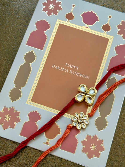Udaipur Grace Rakhi & Greeting Card Set