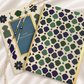 Raksha Bandhan greeting card with a box and two evil eye rakhis