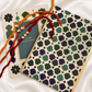 Square Kundan Rakhi Set of 3 with Greeting Card & Box.