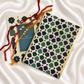 Round Kundan Rakhi Set of 3 with Greeting Card & Box. (Copy)