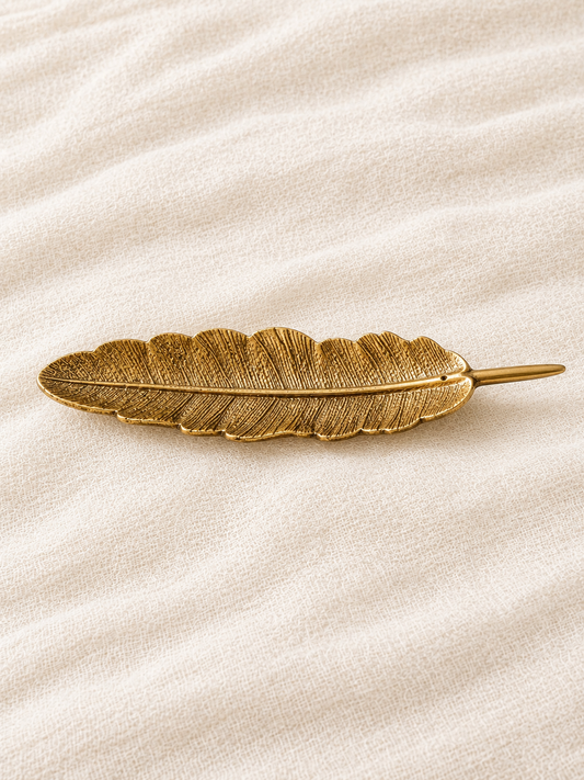 Golden Feather Incense Holder