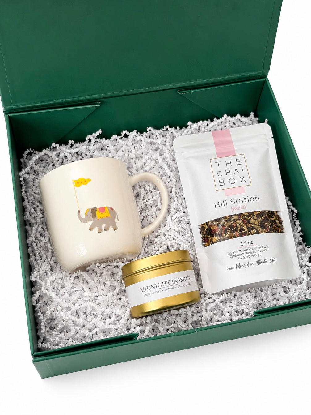 The Chai & Chill Curated Gift Box – Luxury Chai Gift Set Featuring The Chai Box, Pyarful & Scrumptious Wicks