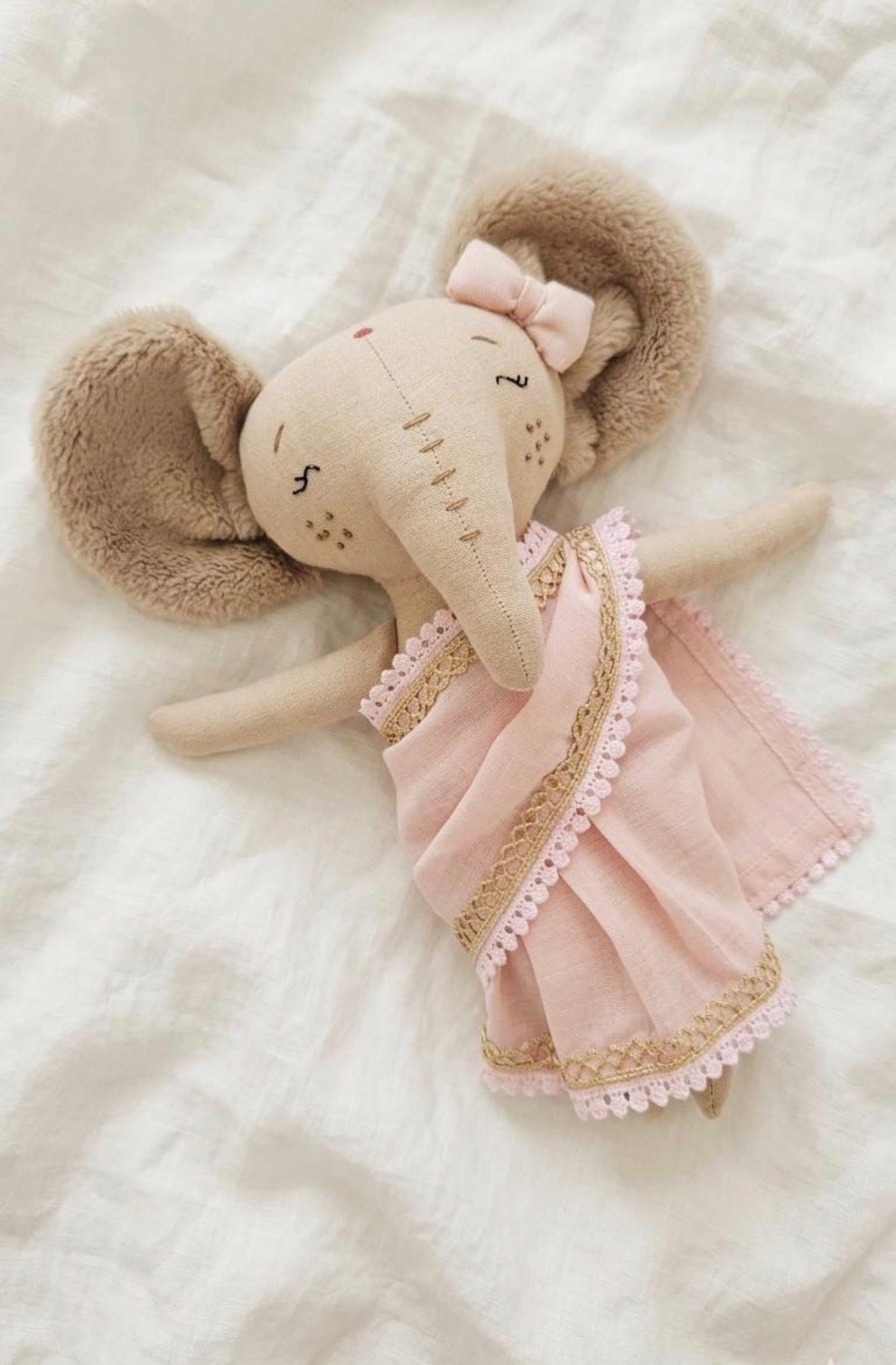 Keepsake Elephant Plush Set in a Saree and Sherwani