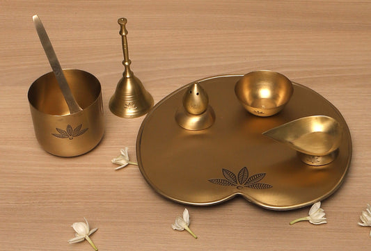 Lotus Puja Thali